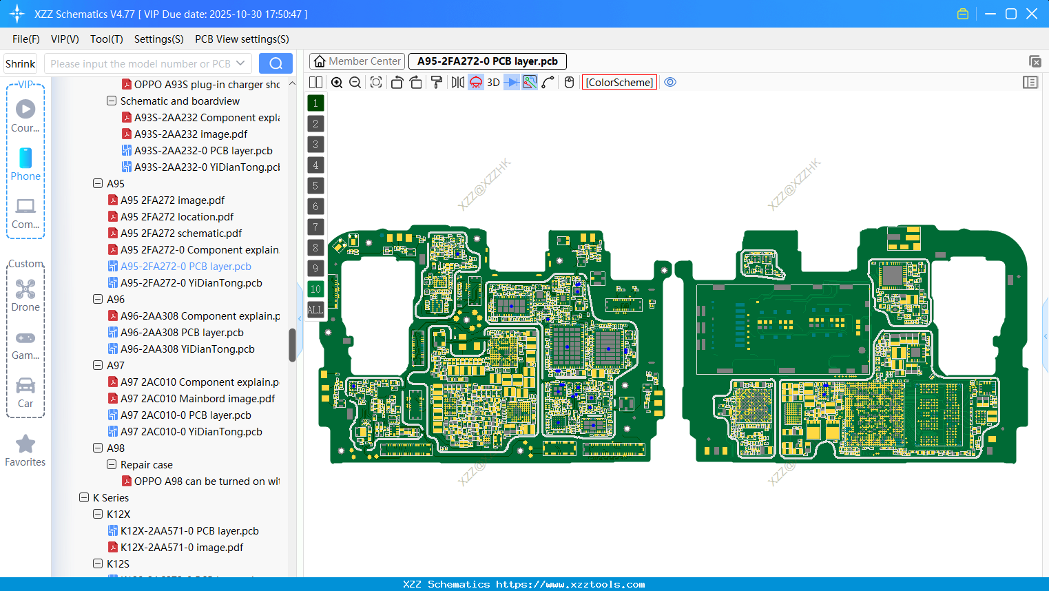 OPPO A95-2FA272-0 PCB Layer